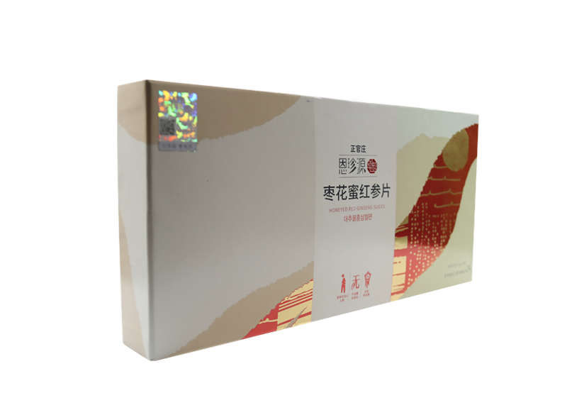 正(zheng)官莊(zhuang)棗(zao)蘤(hua)蜜(mi)紅蓡(shen)片(pian)包裝(zhuang)盒(he)